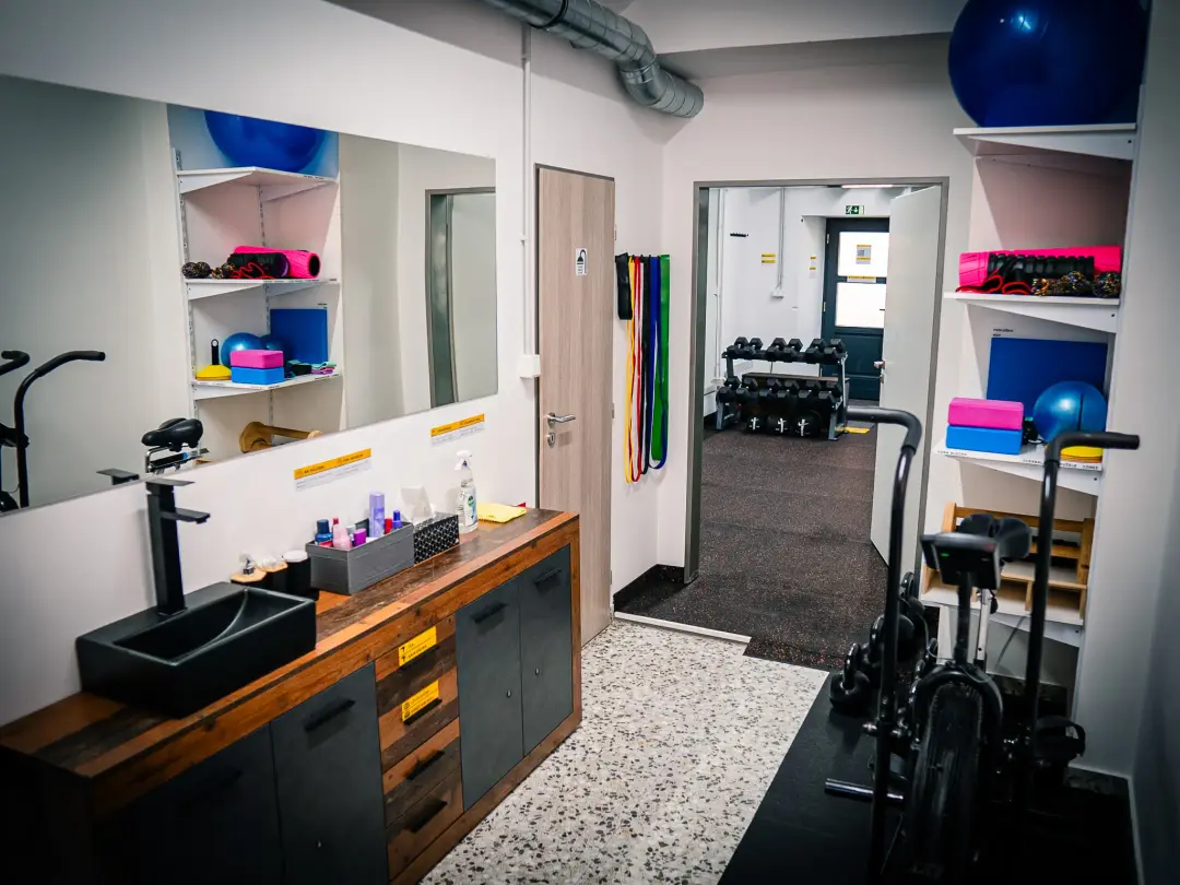 Zázemí GymRoom posilovny